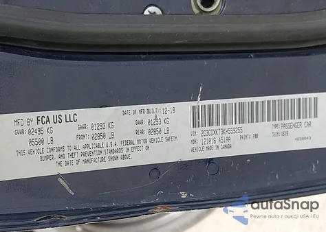 2019 Dodge Charger Police Awd из США, поврежденный, VIN 2C3CDXKT3KH559255